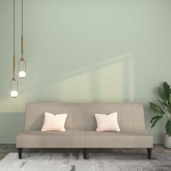 vidaXL Canapea extensibilă cu 2 locuri, gri deschis, microfibră (340661) Canapea