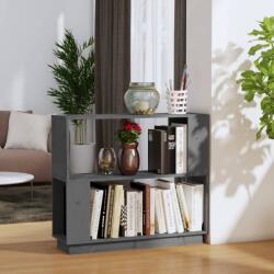 vidaXL Bibliotecă/Separator cameră, gri, 80x25x70 cm lemn masiv pin (814051) Biblioteca