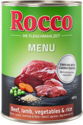 Rocco 6x400g Rocco Menue marha & bárány + zöldség & rizs nedves kutyatáp