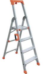 Manutan Scara din aluminiu Manutan cu maner, 4 trepte M150201