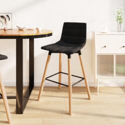 vidaXL Scaun de bar, negru, material textil (338624)