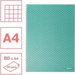 Esselte Caiet de birou Colour Breeze, carton, A4, 80 coli, cu spira, matematica Esselte verde E628477
