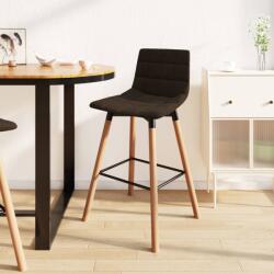 vidaXL Scaun de bar, maro, material textil (338623)