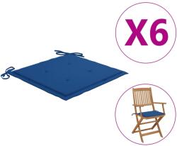 vidaXL Perne scaune grădină 6 buc. albastru 40x40x3 cm țesătură Oxford (314025)