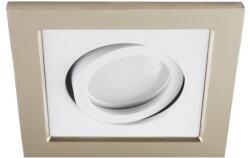 STRÜHM Borys négyzet alakú spot keret bézs/fehér, GU10-es foglalattal (03220)