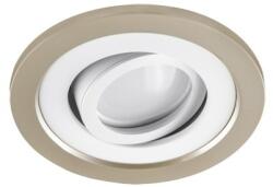 STRÜHM Borys kör alakú spot keret bézs/fehér, GU10-es foglalattal (03226)