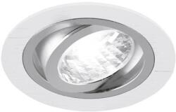 STRÜHM Alum kör alakú spot keret fehér/króm, GU10-es foglalattal (03222)