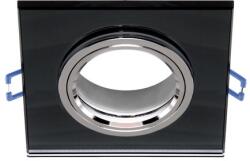 STRÜHM Selena négyzet alakú spot keret fekete/króm, GU10/MR16-os foglalattal (03600)