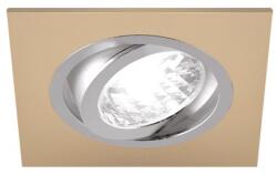 STRÜHM Alum négyzet alakú spot keret bézs/króm, GU10-es foglalattal (03625)