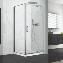 Fluminia Cabina de dus patrata cu usa pivotanta Fluminia Andina 90x90 crom (P18RE01 90X90)