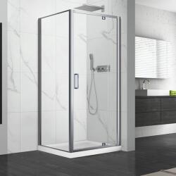 Fluminia Cabina de dus patrata cu usa pivotanta Fluminia Andina 80x80 crom (P18RE01 80X80)