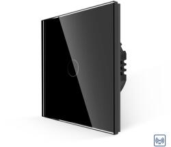 Luxion Intrerupator Simplu RF433 cu Touch din Sticla LUXION - culoare negru