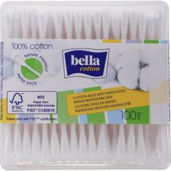 Bella Bețișoare din bumbac, 100 buc - Bella Cotton With Paper Stick 100 buc