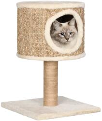 vidaXL Ansamblu pisici cu casă și stâlp de zgâriat 52 cm iarbă de mare (170972) - comfy