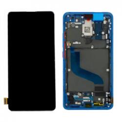  Xiaomi Mi 9T, Mi 9T Pro előlap keret, lcd kijelző és érintőpanel, kék (TFT Incell, ujjlenyomat funkció nélkül)
