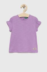 Benetton tricou de bumbac pentru copii culoarea violet PPYY-TSG07Y_45X