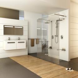 RAVAK Walk-in Free 130 zuhanykabin, krómhatású+transparent GW9FJ0C00Z1