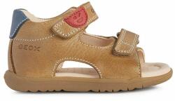 Geox sandale din piele pentru copii culoarea maro PPYY-OBB0N6_82X