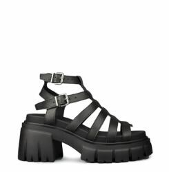 Altercore sandale de piele femei, culoarea negru, cu platforma MPYY-OBD00Z_99X