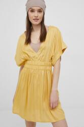 Roxy rochie culoarea galben, mini, evazati PPYY-SUD1W9_11X