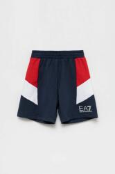 EA7 Emporio Armani pantaloni scurți din bumbac pentru copii culoarea albastru marin PPYY-SZB071_59B