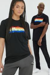 Ellesse tricou din bumbac Rainbow Pack culoarea negru, cu imprimeu SHN15709-011 PPYY-TSU01U_99X