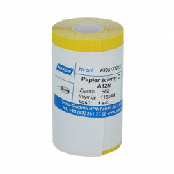 Norton A12N csiszolótekercs 115mmx5m P80, 10 db/csomag (CT272403)