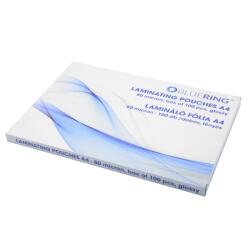 BLUERING Lamináló fólia A4, 80 micron 100 db/doboz, Bluering® (MEN-OR-LAMMA480MIC)