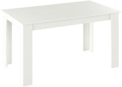 TEMPO KONDELA Étkezőasztal, fehér, 140x80 cm, GENERAL NEW - smartbutor