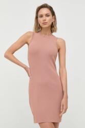 Victoria Beckham ruha rózsaszín, mini, testhezálló - rózsaszín S