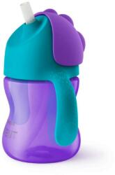 Philips Bájos itató pohár hajlékony szívószállal Avent 200 ml lila - babyboxstore