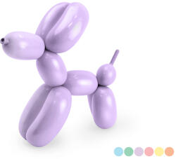 PartyDeco S. r. o Modellező lufi szett pumpával, 30 makaron lufival