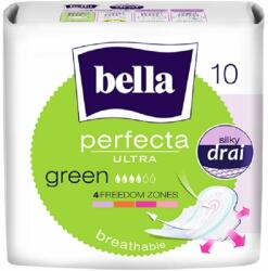 Bella Absorbante Bella pentru femei Perfecta Slim Green, 10 bucati