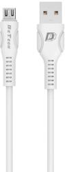 DeTech Кабел за данни DeTech DE-C27M, Micro USB, 1.0m, Бял - 40109