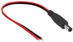 DeTech DC кабел DeTech, 5.5x2.1 M, 0.3m, Черен - 18369