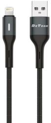 DeTech Кабел за данни DeTech DE-C38i, Lightning, 1.0m, Черен - 40198