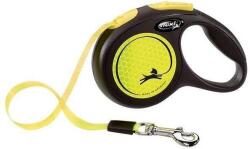 flexi New Classic M Leash Tape 5 m până la 25 kg galben neon