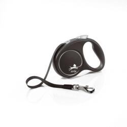 flexi Lesă flexibilă Design S Tape 5 m Până la 15 kg Negru