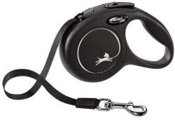 flexi Lesă Flexi New Classic XS cu bandă de 3 m, până la 12 kg, negru