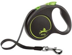 flexi Lesă flexibilă negru Design L Bandă 5 m Până la 50 kg Verde