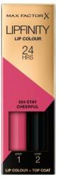 MAX Factor Lipfinity 24HRS Lip Colour ruj de buze 4, 2 g pentru femei 024 Stay Cheerful