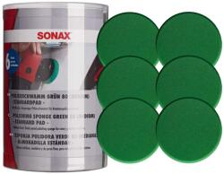 SONAX 493541 Polierschwamm Grün 80 Medium, polírozó korong közepesen kemény, 6db (493541)