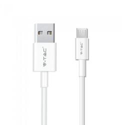 V-TAC Cablu de date V-Tac 8484 Silver Edition microUSB 1m Alb (SKU-8484)