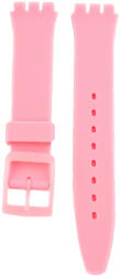 Swatch Curea unisex roz din silicon pentru ceas Swatch 17 mm