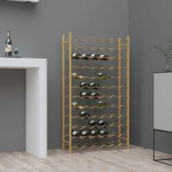 vidaXL Suport sticle de vin pentru 72 sticle, auriu, metal (340913) - vidaxl