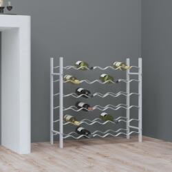 vidaXL Suport sticle de vin pentru 36 sticle, metal (340910) Suport sticla vin