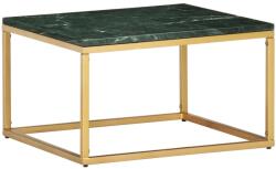 vidaXL Măsuță de cafea verde 60x60x35cm piatră naturală aspect marmură (286440) Masa de cafea