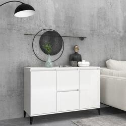 vidaXL Servantă, alb extralucios, 104x35x70 cm, PAL (806118) Comoda
