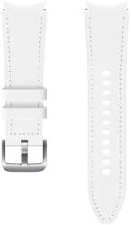 Samsung Curea smartwatch Samsung Hybrid Leather Band 20mm, S/M pentru Galaxy Watch 4 / 4 Classic, White (ET-SHR88SWEGEU)