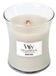 WoodWick Warm Wool lumânare parfumată cu fitil de lemn 275 g